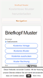 Mobile Screenshot of briefkopfmuster.com