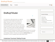 Tablet Screenshot of briefkopfmuster.com
